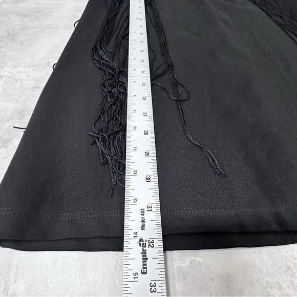Forever 21 Mini Dress Fringe Size S Black Boho Western Sleeveless cowgirl NWT - Picture 8 of 13